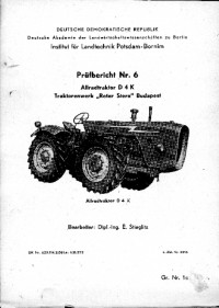 Traktor D 4 K