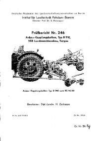 Anbau-Kopplungswagen B 910