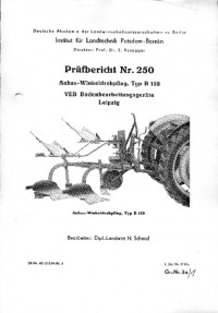 Anbau-Winkeldrehpflug B 158