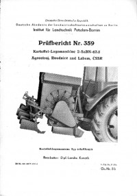 Kartoffellegemaschine 2-Sa BN-62 ,5