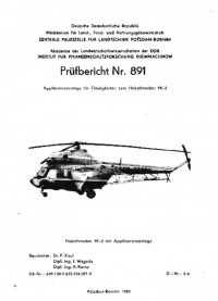 Applikationsanlage für Flüssigk. zum Hubschruber Mi-2
