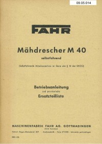 Mähdrescher M 40
