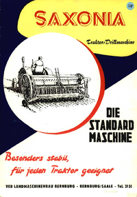Saxonia-Traktordrillmaschine